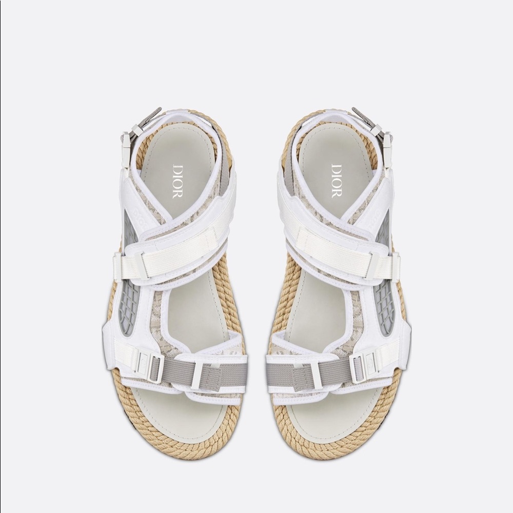 Guaranteed Authentic Dior Men’s Atlas Sandals - White - Size 43 - New - Picture 2 of 10
